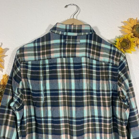 Duluth Trading Co. Plaid Double Pocket Button Shirt Size Large Women’s - Picture 5 of 8